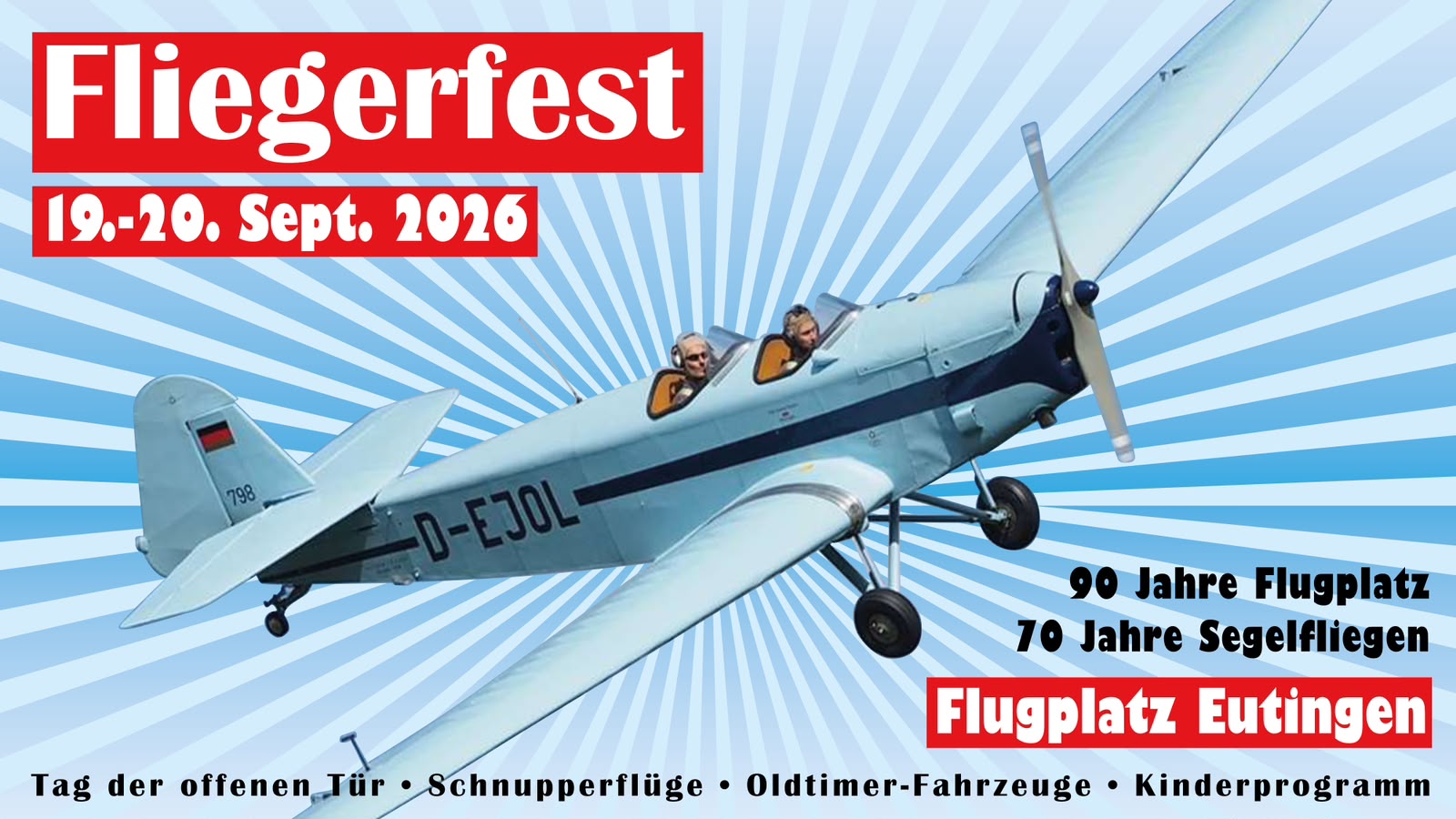 Fliegerfest 2026 - Flugplatz Eutingen